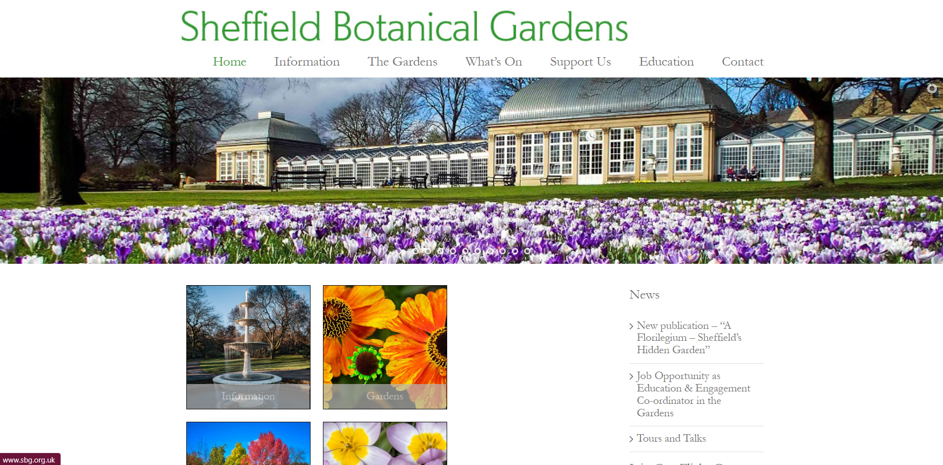 Visit Sheffield Botanical Gardens